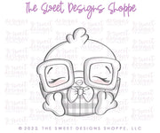 Cookie Cutters - Nerdy Chick - Cookie Cutter - The Sweet Designs Shoppe - TSDS - - ALL,Animal,Animals,Animals and Insects,Chick,Cookie Cutter,Easter,Easter / Spring,Lady Milk Stache,Lady MilkStache,LadyMilkStache,Nerdy,Promocode,STL