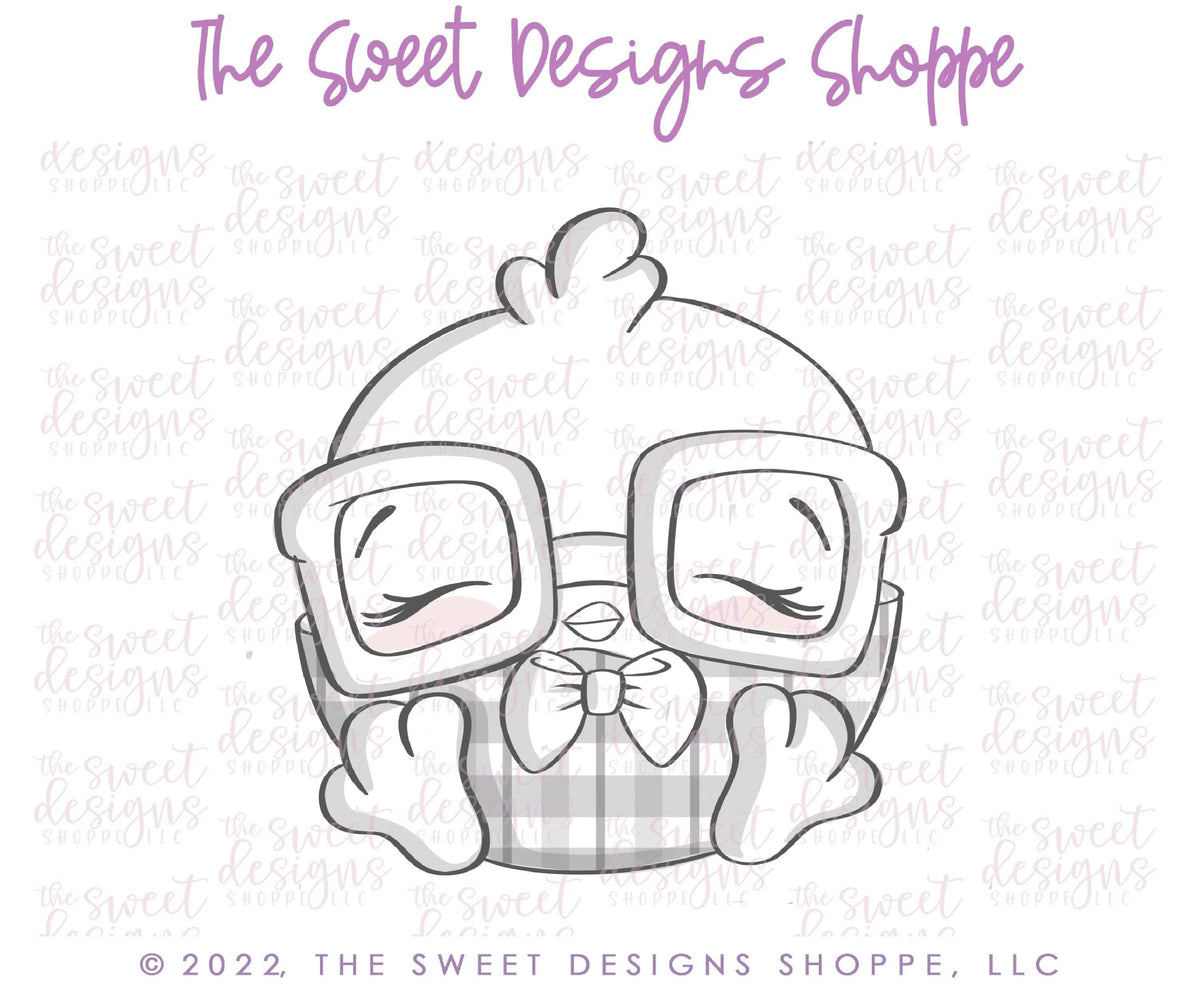 Cookie Cutters - Nerdy Chick - Cookie Cutter - The Sweet Designs Shoppe - TSDS - - ALL,Animal,Animals,Animals and Insects,Chick,Cookie Cutter,Easter,Easter / Spring,Lady Milk Stache,Lady MilkStache,LadyMilkStache,Nerdy,Promocode,STL
