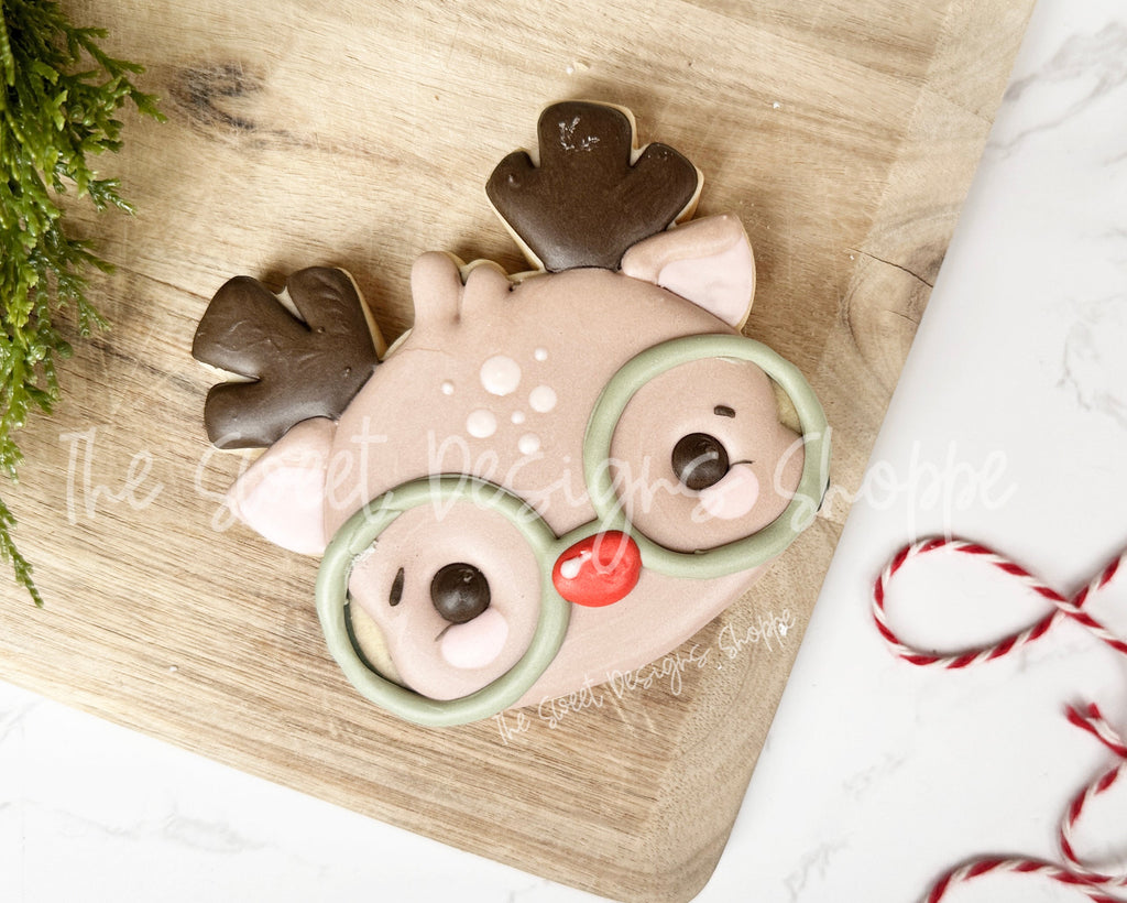 Cookie Cutters - Nerdy Chunky Rudolph - Cookie Cutter - The Sweet Designs Shoppe - TSDS - - advent,Advent Calendar,ALL,Christmas,Christmas / Winter,Christmas Cookies,Cookie Cutter,Promocode,Reindeer,Rudolph,Rudolphs,STL