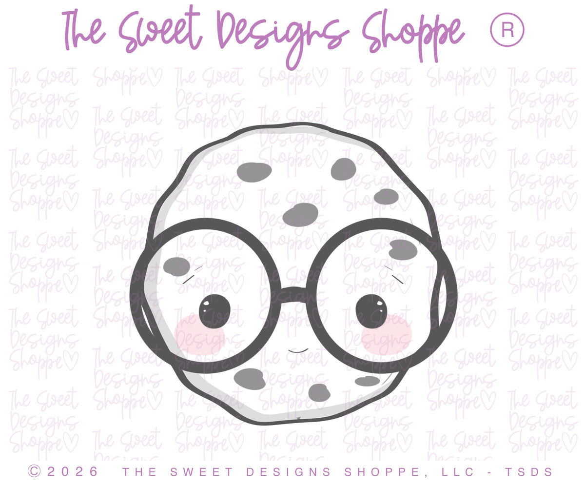 Cookie Cutters - Nerdy Cookie - Cookie Cutter - The Sweet Designs Shoppe - TSDS - - ALL,back to school,BTS,cookie,Cookie Cutter,dessert,Food,nerdy cookie,Promocode,School,School / Graduation,smart cookie,STL,Sweets,Teacher Appreciation