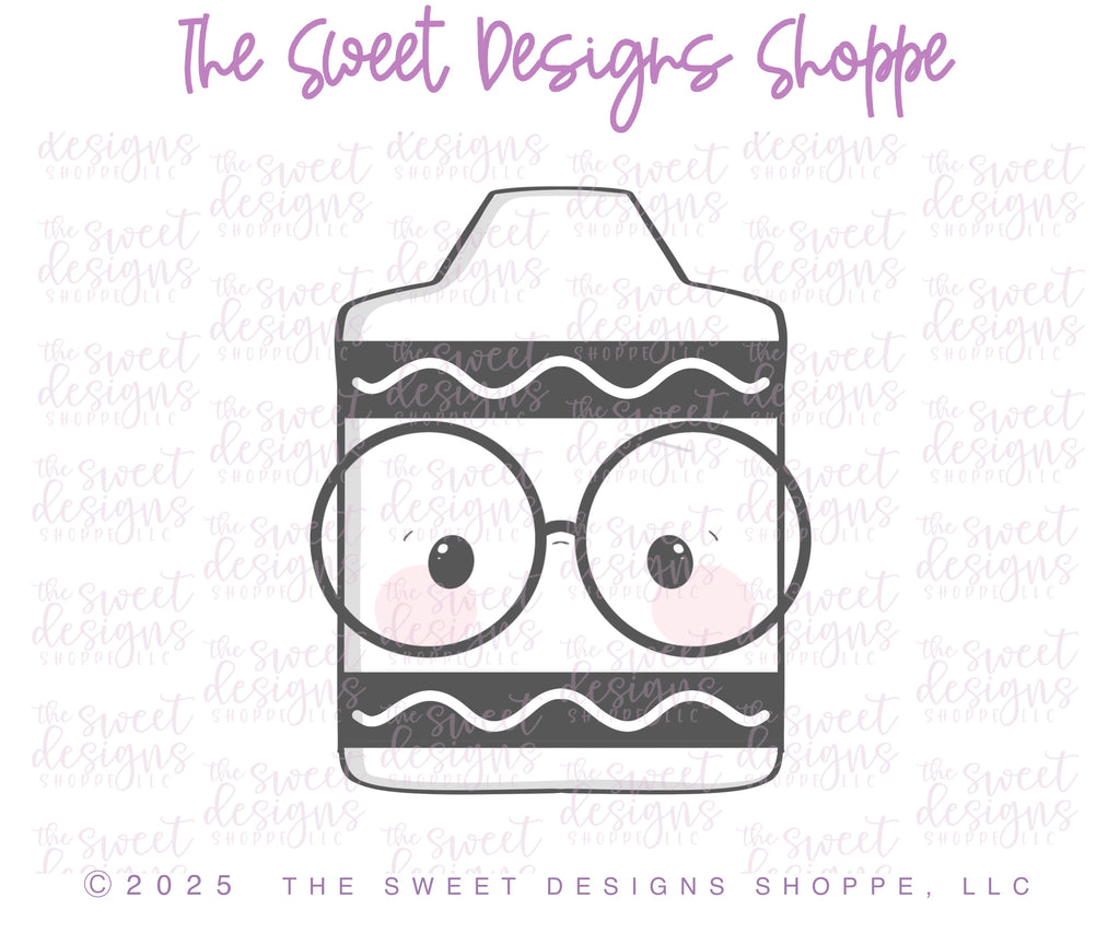 Cookie Cutters - Nerdy Crayon - Cookie Cutter - The Sweet Designs Shoppe - TSDS - - ALL,back to school,Cookie Cutter,Crayon,homeschool,Promocode,School,School / Graduation,school supplies,STL