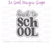 Cookie Cutters - Nerdy Pencil & Back to School Plaque Set - Set of 2 - Cookie Cutters - The Sweet Designs Shoppe - TSDS - - ALL,back to school,Cookie Cutter,Plaque,Plaques,PLAQUES HANDLETTERING,Promocode,regular sets,School,School / Graduation,school supplies,set,STL