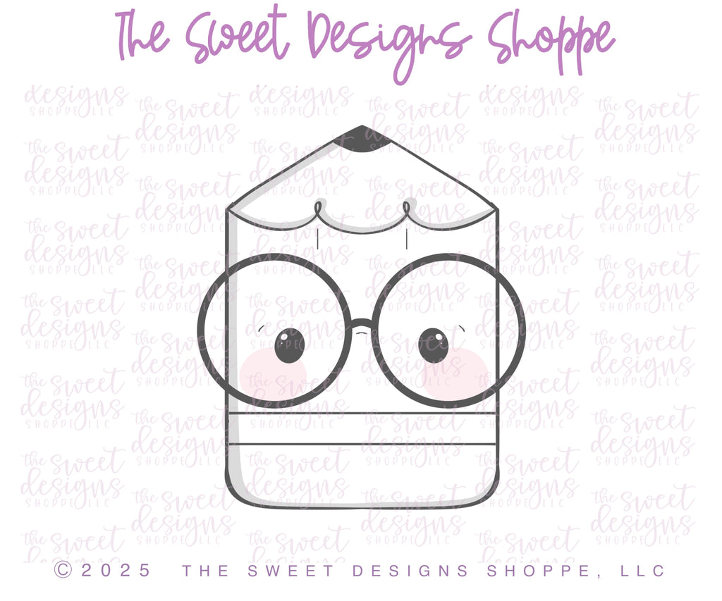 Cookie Cutters - Nerdy Pencil & Back to School Plaque Set - Set of 2 - Cookie Cutters - The Sweet Designs Shoppe - TSDS - - ALL,back to school,Cookie Cutter,Plaque,Plaques,PLAQUES HANDLETTERING,Promocode,regular sets,School,School / Graduation,school supplies,set,STL