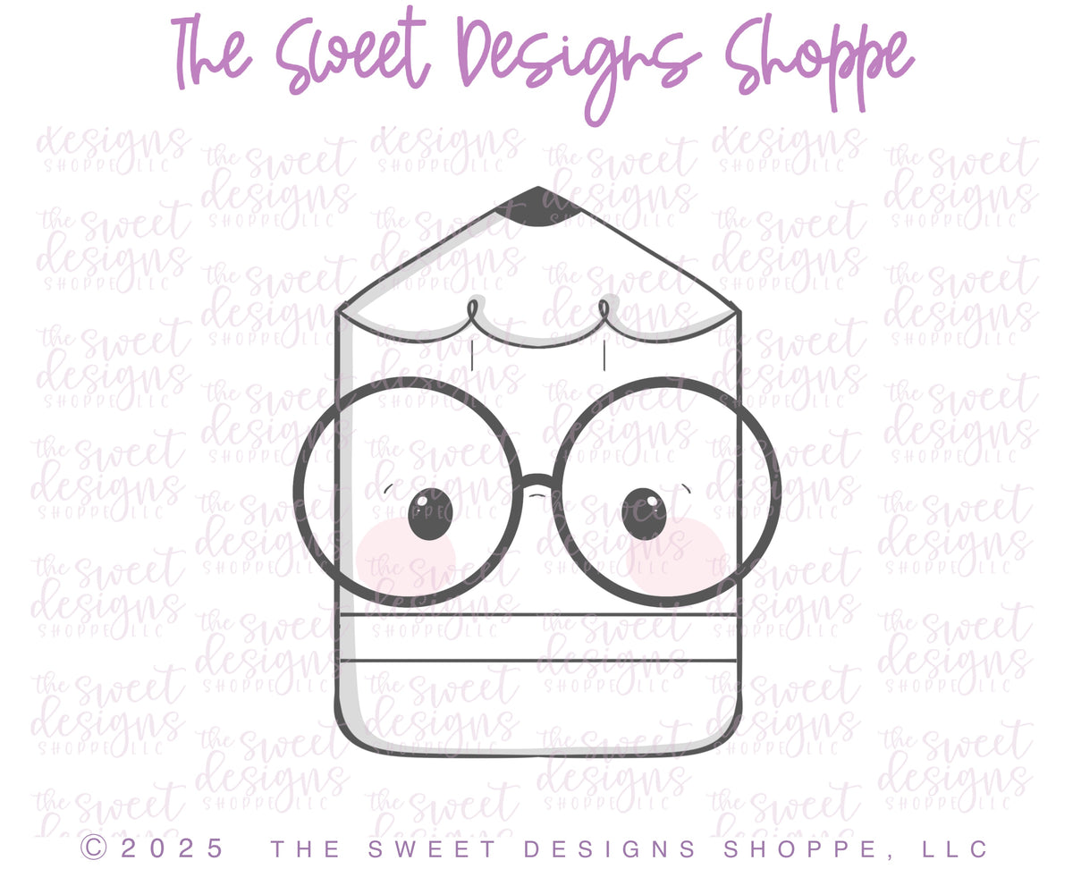 Cookie Cutters - Nerdy Pencil - Cookie Cutter - The Sweet Designs Shoppe - TSDS - - ALL,back to school,Cookie Cutter,fall school,homeschool,Promocode,School,School / Graduation,school supplies,STL
