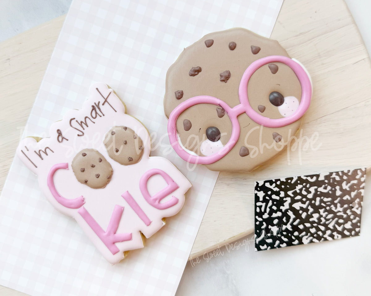 Cookie Cutters - Nerdy Smart Cookie Set - Set of 2 - Cookie Cutters - The Sweet Designs Shoppe - TSDS - - ALL,back to school,BTS,Cookie Cutter,Mini Set,Mini Sets,Promocode,regular sets,School,School / Graduation,set,STL,Teacher,Teacher Appreciation