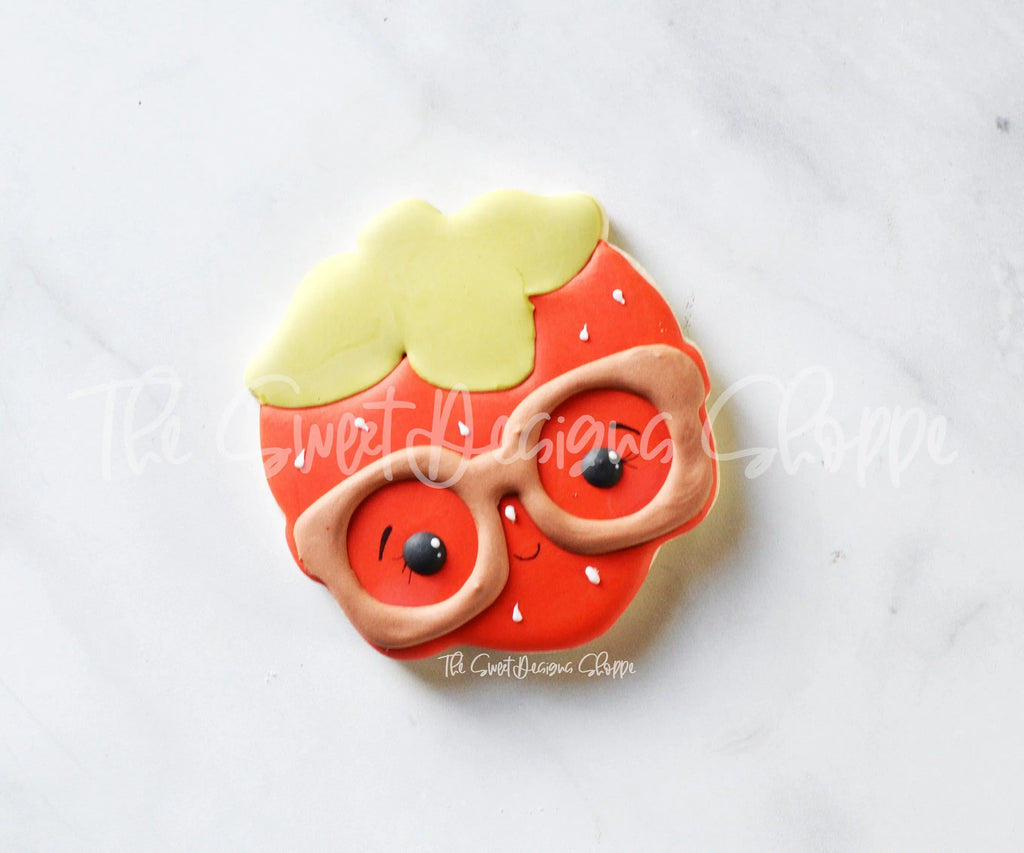 Cookie Cutters - Nerdy Strawberry - Cookie Cutter - The Sweet Designs Shoppe - TSDS - - ALL,Cookie Cutter,Food,Food and Beverage,Food beverages,fruit,fruits,love,Promocode,Valentine,Valentines