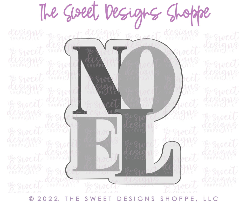 Cookie Cutters - NOEL Plaque - Cookie Cutter - Sweet Designs Shoppe - - ALL, Christmas, Christmas / Winter, Christmas Cookies, Cookie Cutter, handlettering, Plaque, Plaques, PLAQUES HANDLETTERING, Promocode