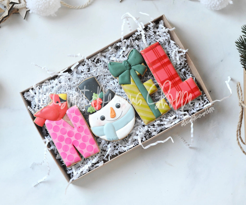 Cookie Cutters - NOEL Set - 4 Piece Set - Cookie Cutters - The Sweet Designs Shoppe - TSDS - - ALL,Christmas,Christmas / Winter,Christmas Cookies,Cookie Cutter,Frosty,Promocode,regular sets,Santa,set,sets