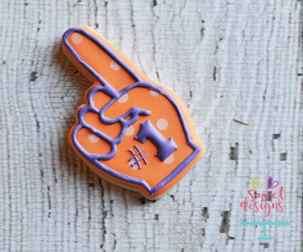 Cookie Cutters - Num 1 Hand v2- Cookie Cutter - The Sweet Designs Shoppe - TSDS - - ALL,Cookie Cutter,dad,fan,Father,Fathers Day,football,grandfather,Hobbies,Promocode,sport,sports,STL,superbowl