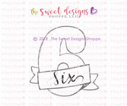 Cookie Cutters - Numbers with Ribbon Set - Cookie Cutters - The Sweet Designs Shoppe - TSDS - - #1,#2,#3,#4,#5,#6,#7,#8,#9,ALL,Birthday,Cookie Cutter,Customize,Font,Fonts,lettering,number,numbers,numberset,Promocode,regular sets,school,set,STL,text