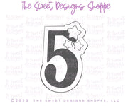Cookie Cutters - Numbers with Stars Set - Set of 9 - Cookie Cutters - The Sweet Designs Shoppe - TSDS - - ALL,Birthday,Cookie Cutter,Customize,Font,Fonts,lettering,number,numbers,numberset,Promocode,regular sets,school,set,STL,text