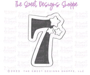 Cookie Cutters - Numbers with Stars Set - Set of 9 - Cookie Cutters - The Sweet Designs Shoppe - TSDS - - ALL,Birthday,Cookie Cutter,Customize,Font,Fonts,lettering,number,numbers,numberset,Promocode,regular sets,school,set,STL,text
