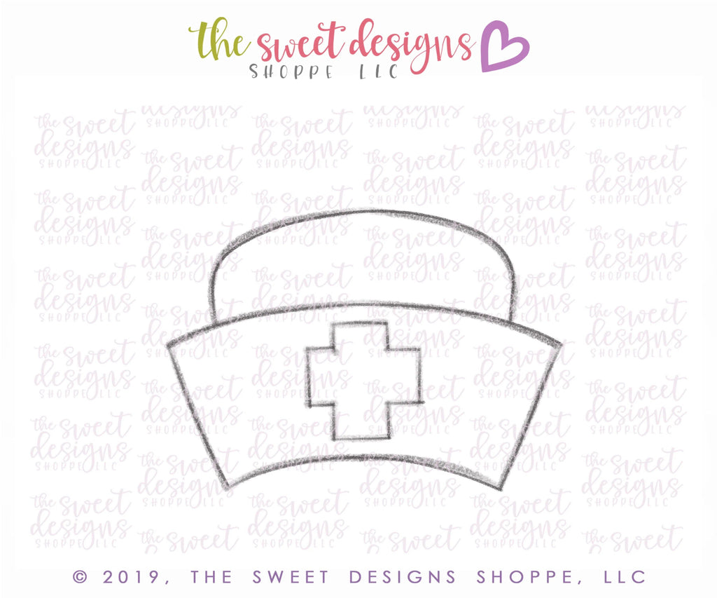 Cookie Cutters - Nurse Hat - Cookie Cutter - The Sweet Designs Shoppe - - 2019, ALL, Cookie Cutter, Doctor, MEDICAL, NURSE, NURSE APPRECIATION, Promocode