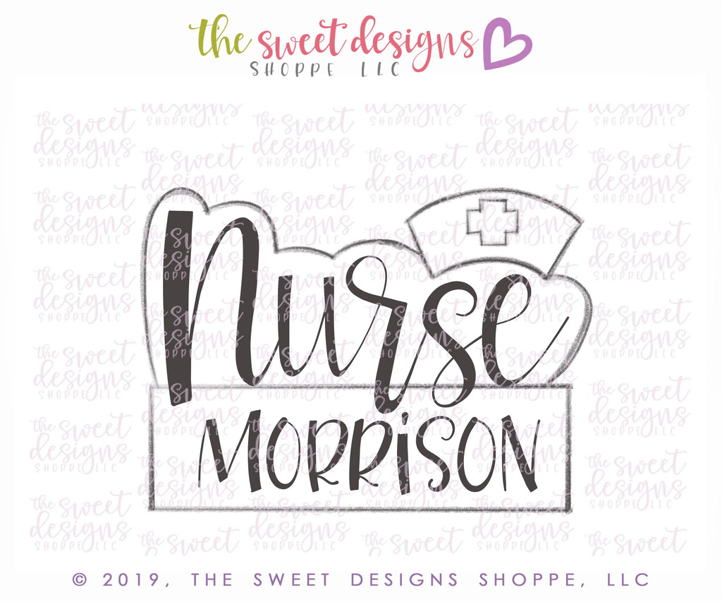 Cookie Cutters - Nurse Plaque v2- Cookie Cutter - Sweet Designs Shoppe - - 2019, ALL, Cookie Cutter, Doctor, MEDICAL, MEDICINE, NURSE, NURSE APPRECIATION, Promocode