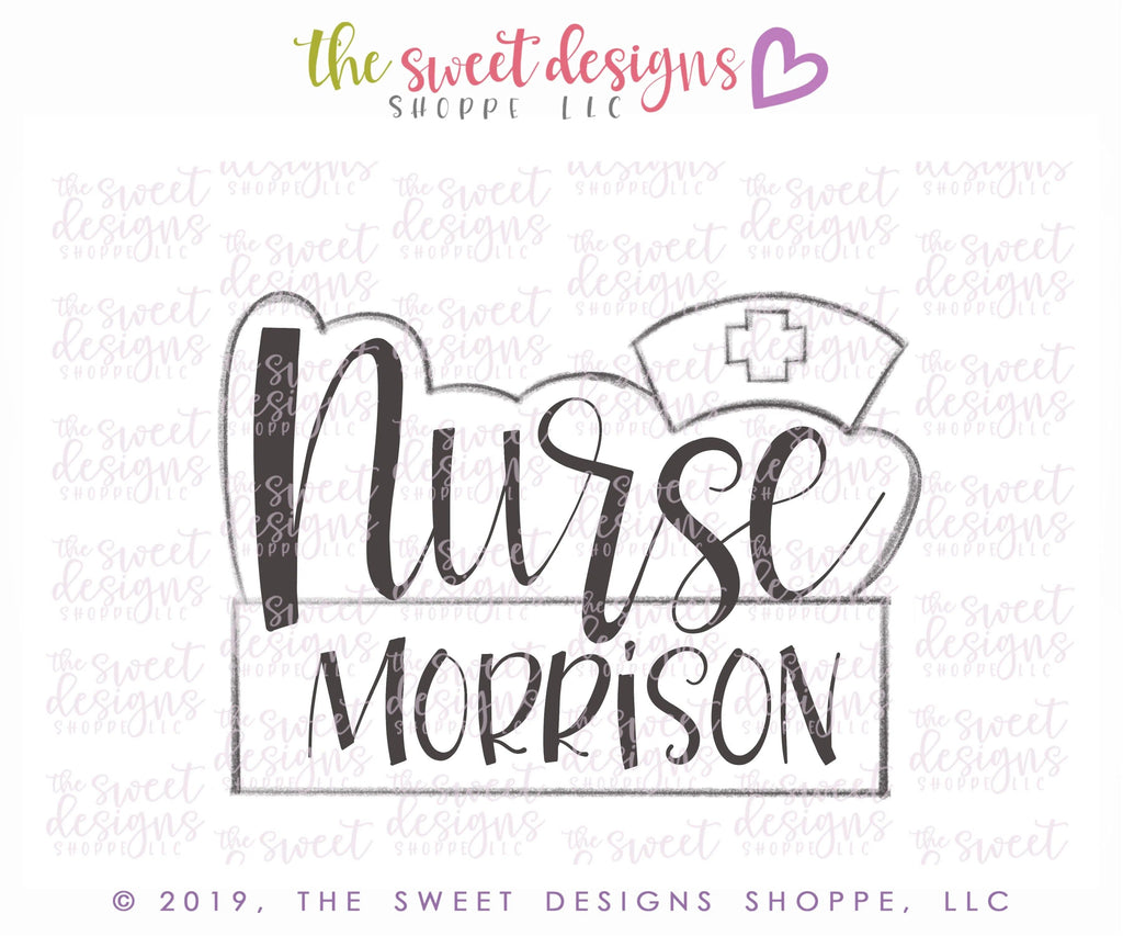 Cookie Cutters - Nurse Plaque v2- Cookie Cutter - The Sweet Designs Shoppe - TSDS - - ALL,Cookie Cutter,Doctor,MEDICAL,MEDICINE,NURSE,NURSE APPRECIATION,Promocode