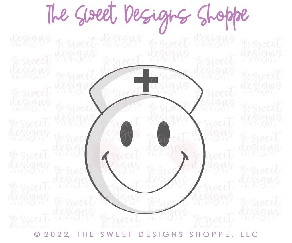 Cookie Cutters - Nurse Smiley Face - Cookie Cutter - Sweet Designs Shoppe - - ALL, Cookie Cutter, emogi, MEDICAL, MEDICINE, Misc, Miscelaneous, Miscellaneous, Nurse, Nurse Appreciation, Promocode