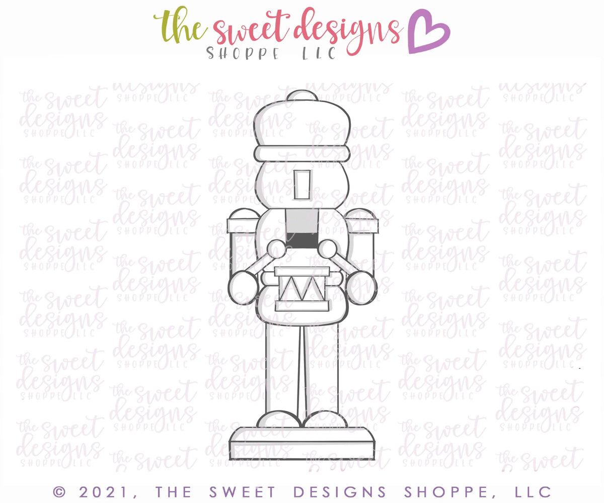 Cookie Cutters - Nutcracker with Drum - Cookie Cutter - The Sweet Designs Shoppe - TSDS - - ALL,Christmas,Christmas / Winter,Christmas Cookies,Cookie Cutter,home,Promocode,STL