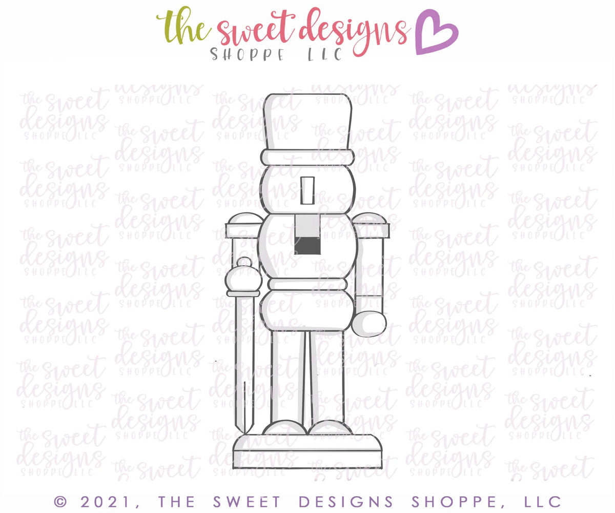 Cookie Cutters - Nutcracker with Sword - Cookie Cutter - The Sweet Designs Shoppe - TSDS - - ALL,Christmas,Christmas / Winter,Christmas Cookies,Cookie Cutter,home,Promocode,STL