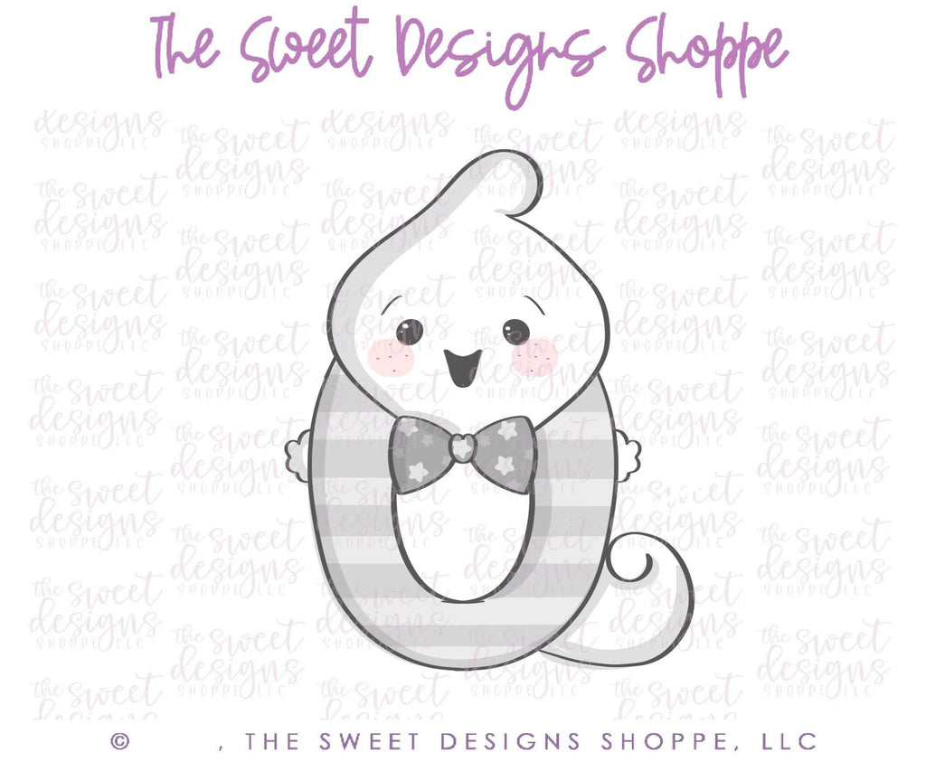 Cookie Cutters - O Ghost - Cookie Cutter - The Sweet Designs Shoppe - - ALL, Cookie Cutter, Customize, Fall / Halloween, Font, Fonts, Ghost, halloween, letter, Promocode