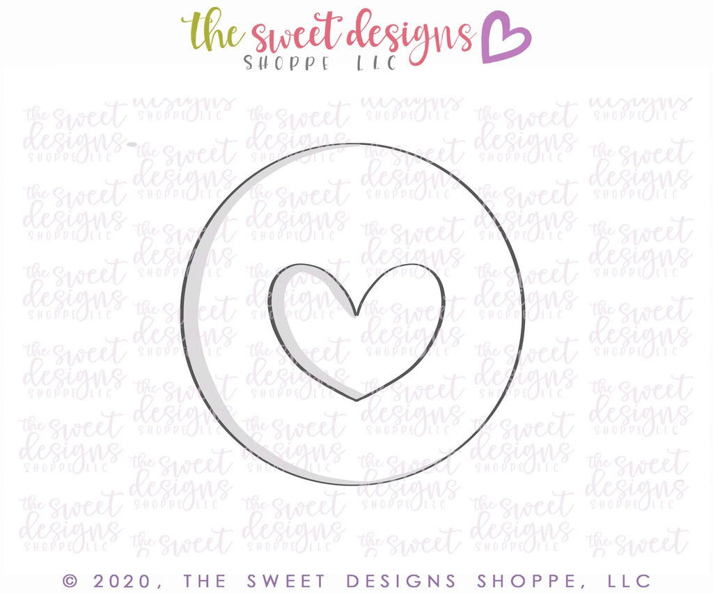 Cookie Cutters - O Heart - Cookie Cutter - The Sweet Designs Shoppe - TSDS - - ALL,basic,Basic Shapes,Basic Shapes Love Valentines,BasicShapes,Cookie Cutter,Donut,Food,Food and Beverage,Food beverages,Plaque,Plaques,PLAQUES HANDLETTERING,Promocode,valentines