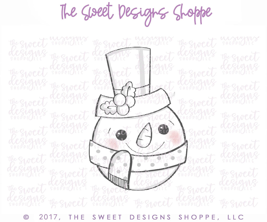 Cookie Cutters - O Snowman - Cutter - Sweet Designs Shoppe - - ALL, Christmas, Christmas / Winter, Cookie Cutter, Fonts, Joy, Noel, Promocode, Snow, Winter