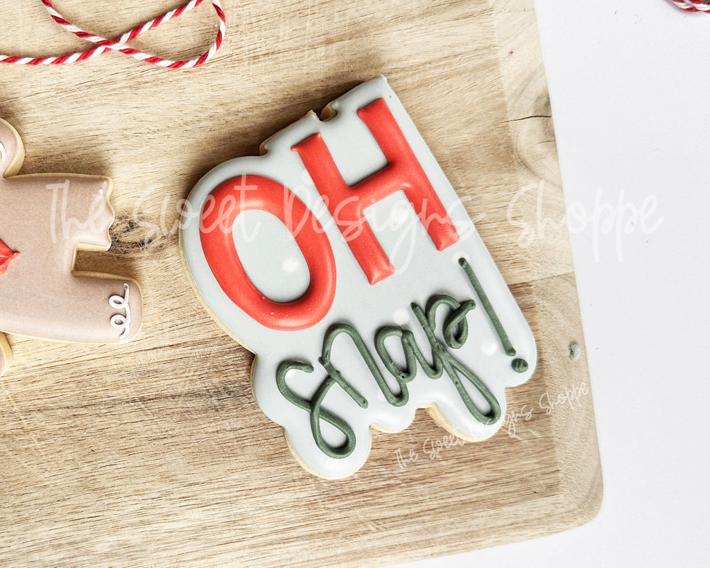 Cookie Cutters - OH snap! Plaque - Cookie Cutter - The Sweet Designs Shoppe - - advent, Advent Calendar, ALL, Christmas, Christmas / Winter, Christmas Cookies, Cookie Cutter, new, Plaque, Plaques, PLAQUES HANDLETTERING, Promocode, STL