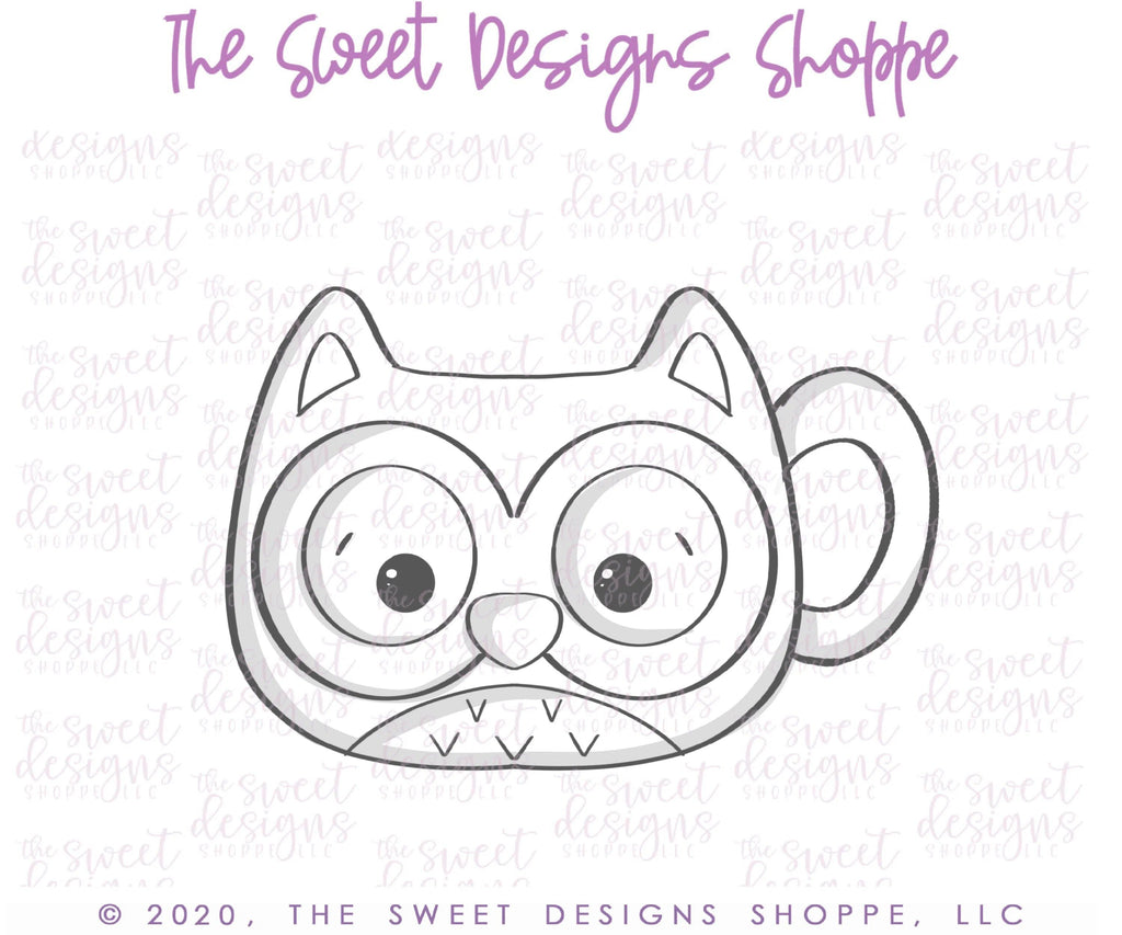 Cookie Cutters - Owl Mug - Cookie Cutter - The Sweet Designs Shoppe - - ALL, animal, Cookie Cutter, cup, Fall / Thanksgiving, halloween, mug, mugs, Promocode, tea