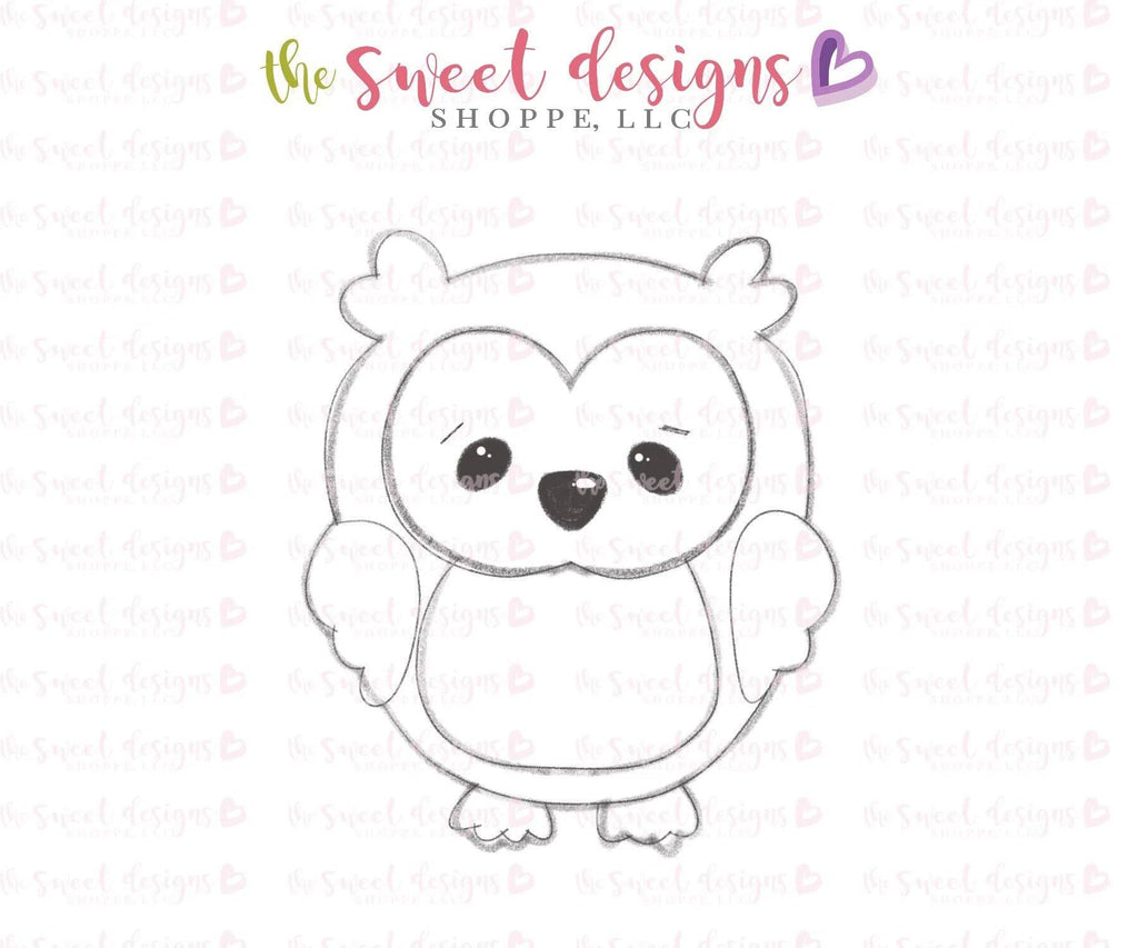 Cookie Cutters - Owl v2- Cookie Cutter - The Sweet Designs Shoppe - TSDS - - ALL,Animal,Animals,Animals and Insects,Cookie Cutter,Fall,Fall / Thanksgiving,Fall Halloween,Halloween,Owl,Promocode,Woodland