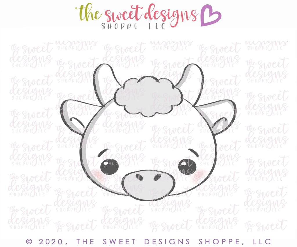 Cookie Cutters - Ox Face - Cookie Cutter - The Sweet Designs Shoppe - TSDS - - ALL,Animal,Animals,Animals and Insects,China,Chinese New Year,Cookie Cutter,Holiday,Lunar,New Year,Promocode