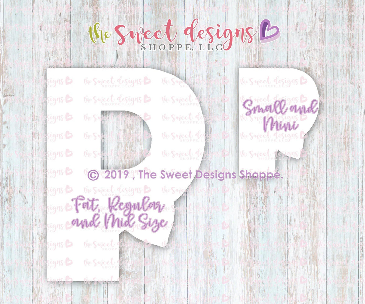 Cookie Cutters - P with Bow Tie - Cookie Cutter - The Sweet Designs Shoppe - TSDS - - ALL,Cookie Cutter,dad,Father,father's day,Fonts,grandfather,Lettering,mother,Mothers Day,Papa,Promocode