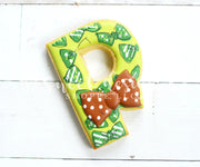 Cookie Cutters - P with Bow Tie - Cookie Cutter - The Sweet Designs Shoppe - TSDS - - ALL,Cookie Cutter,dad,Father,father's day,Fonts,grandfather,Lettering,mother,Mothers Day,Papa,Promocode