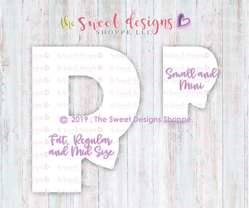 Cookie Cutters - P with Bow Tie - Sweet Designs Shoppe - - ALL, Cookie Cutter, dad, Father, father's day, Fonts, grandfather, Lettering, mother, Mothers Day, Papa, Promocode
