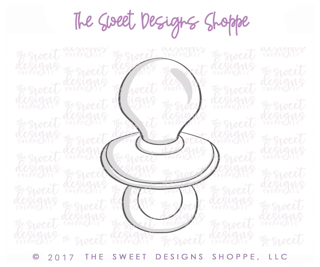 Cookie Cutters - Pacifier v2- Cookie Cutter - Sweet Designs Shoppe - - ALL, Baby, Baby Bottle, Baby Shower, Cookie Cutter, Promocode
