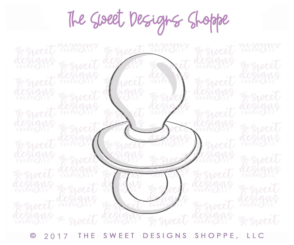 Cookie Cutters - Pacifier v2- Cookie Cutter - The Sweet Designs Shoppe - - ALL, Baby, Baby Bottle, Baby Shower, Cookie Cutter, Promocode