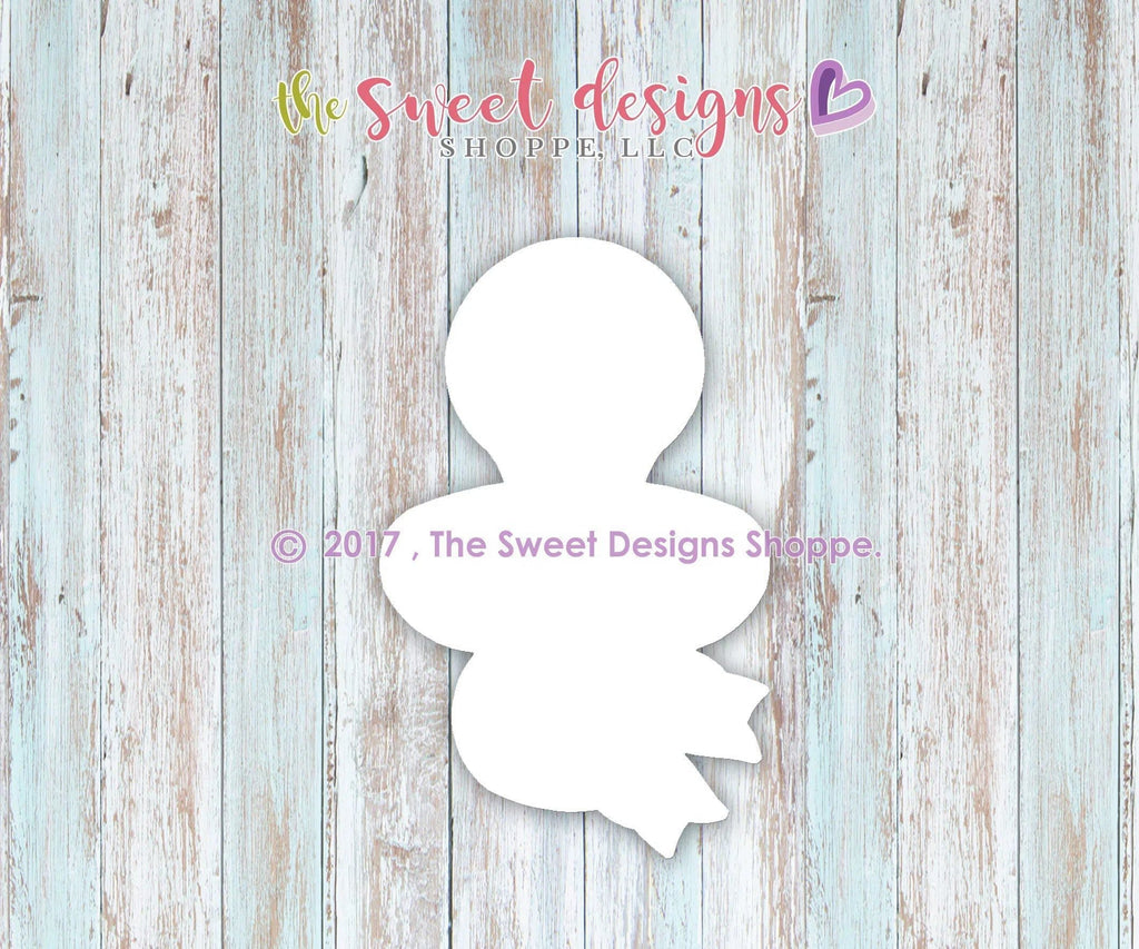 Cookie Cutters - Pacifier with Bow v2- Cookie Cutter - The Sweet Designs Shoppe - - ALL, Baby, Baby Bottle, Baby Shower, Cookie Cutter, Promocode