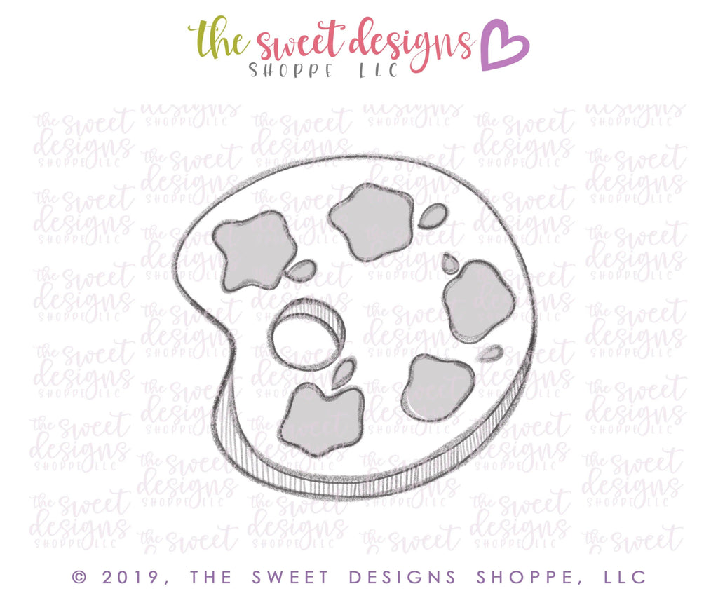 Cookie Cutters - Paint Palette - Cookie Cutter - The Sweet Designs Shoppe - TSDS - - ALL,back to school,Cookie Cutter,Grad,graduations,office,Promocode,School,School / Graduation,school supplies,STL