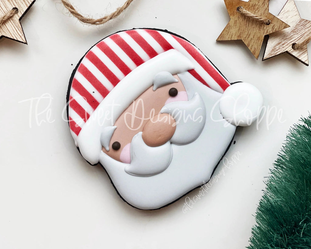 Cookie Cutters - Pajama Santa Face - Cookie Cutter - Sweet Designs Shoppe - - ALL, Christmas, Christmas / Winter, Christmas Cookies, Cookie Cutter, home, Promocode, Santa, Santa Face