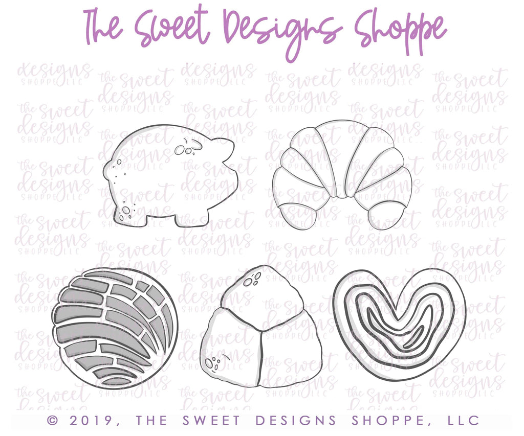 Cookie Cutters - Pan Dulce Set - Cookie Cutters - Sweet Designs Shoppe - - ALL, Cookie Cutter, dad, Father, Fathers day, Food, grandfather, Mexico, Mini Set, Mini Sets, mother, Mothers Day, Promocode, regular sets, set, sets, Tiny Set, Tiny sets