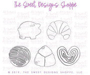 Cookie Cutters - Pan Dulce Set - Cookie Cutters - The Sweet Designs Shoppe - TSDS - - ALL,Cookie Cutter,dad,Father,Fathers day,Food,grandfather,Mexico,Mini Set,Mini Sets,mother,Mothers Day,Promocode,regular sets,set,sets,STL,Tiny Set,Tiny sets