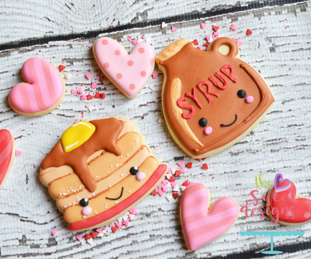 Cookie Cutters - Pancakes V2 - Cookie Cutter - Sweet Designs Shoppe - - ALL, Cookie Cutter, Cute couple, Cute Couples, Food, Food & Beverages, Food and Beverage, Pancakes, Promocode, Sweets, Syrup, Valentines