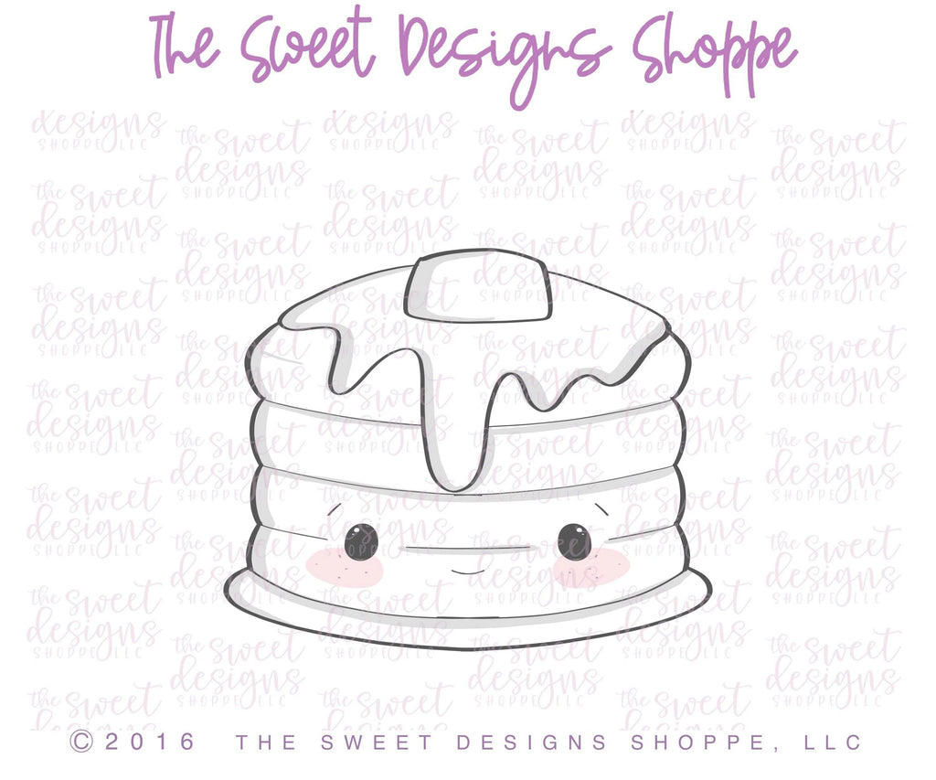 Cookie Cutters - Pancakes V2 - Cookie Cutter - The Sweet Designs Shoppe - - ALL, Cookie Cutter, Cute couple, Cute Couples, Food, Food & Beverages, Food and Beverage, Pancakes, Promocode, Sweets, Syrup, Valentines