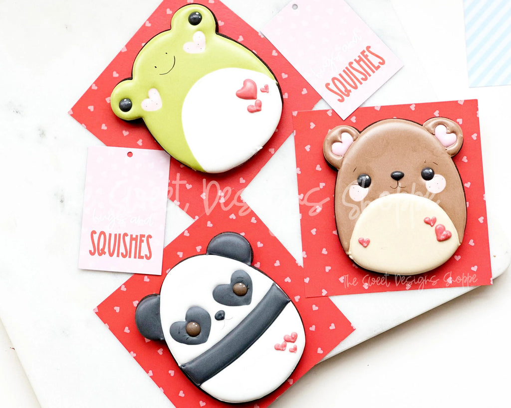 Cookie Cutters - Panda Bear Plush - Cookie Cutter - Sweet Designs Shoppe - - ALL, Animal, Animals, Baby / Kids, baby toys, Bear, Cookie Cutter, kid, kids, Kids / Fantasy, Plush, Promocode, toy, toys, valentine, valentines, wobble, Wobbly