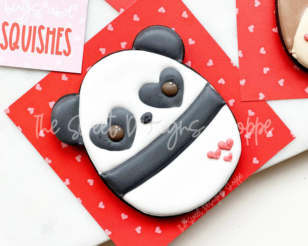 Cookie Cutters - Panda Bear Plush - Cookie Cutter - Sweet Designs Shoppe - - ALL, Animal, Animals, Baby / Kids, baby toys, Bear, Cookie Cutter, kid, kids, Kids / Fantasy, Plush, Promocode, toy, toys, valentine, valentines, wobble, Wobbly