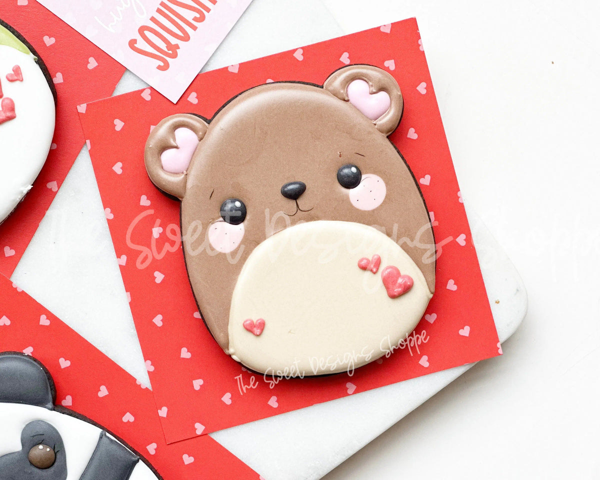 Cookie Cutters - Panda Bear Plush - Cookie Cutter - The Sweet Designs Shoppe - TSDS - - ALL,Animal,Animals,Baby / Kids,baby toys,Bear,Cookie Cutter,kid,kids,Kids / Fantasy,Plush,Promocode,STL,toy,toys,valentine,valentines,wobble,Wobbly