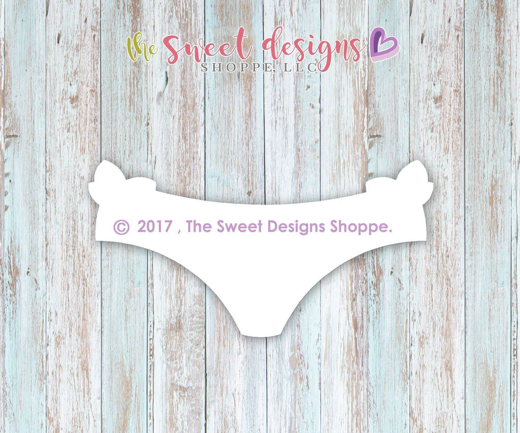 Cookie Cutters - Panties with Bows v2 - Cookie Cutter - The Sweet Designs Shoppe - - ALL, Bachelorette, Bridal Shower, Bride, Clothing / Accessories, Cookie Cutter, Fashion, Promocode, valenteine, valentine, Valentine's, Wedding