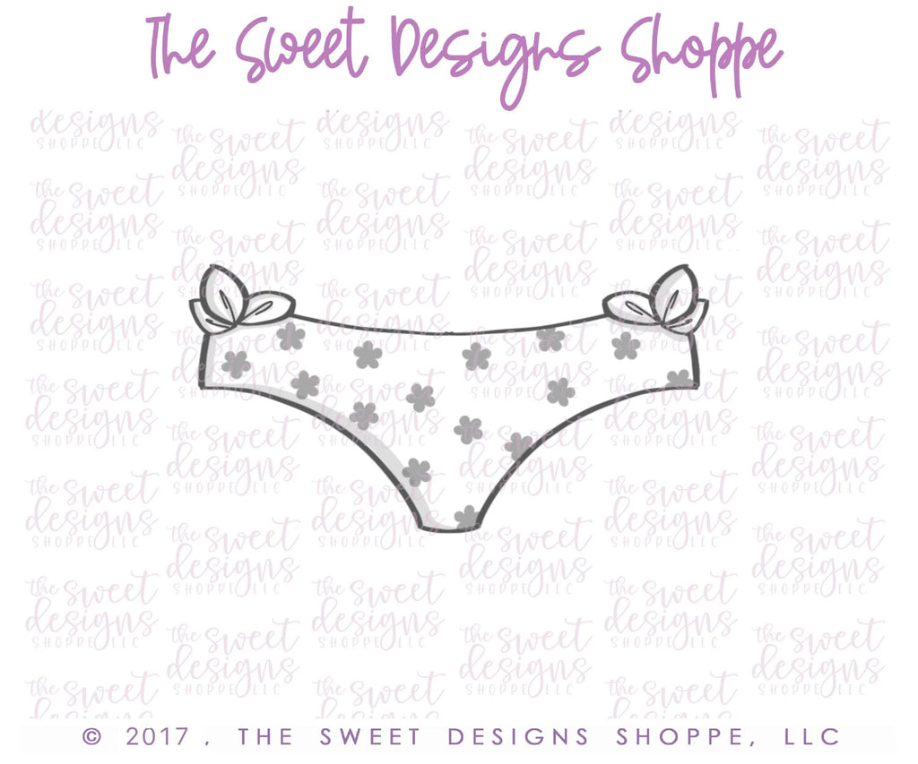 Cookie Cutters - Panties with Bows v2 - Cookie Cutter - The Sweet Designs Shoppe - - ALL, Bachelorette, Bridal Shower, Bride, Clothing / Accessories, Cookie Cutter, Fashion, Promocode, valenteine, valentine, Valentine's, Wedding