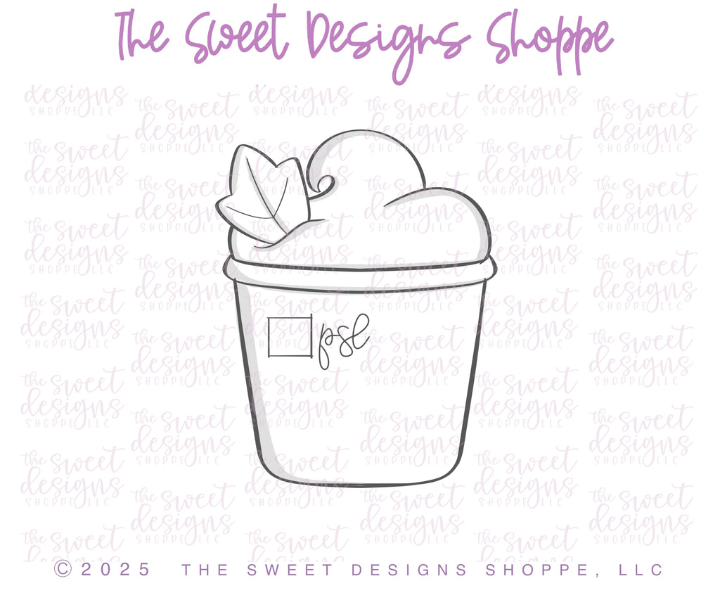 Cookie Cutters - Paper Coffee with Leaf - Cookie Cutter - The Sweet Designs Shoppe - TSDS - - ALL,Coffee,coffee paper cup,coffee with leaf,Cookie Cutter,Fall / Thanksgiving,Misc,Miscellaneous,new,paper coffee with leaf,Promocode,STL