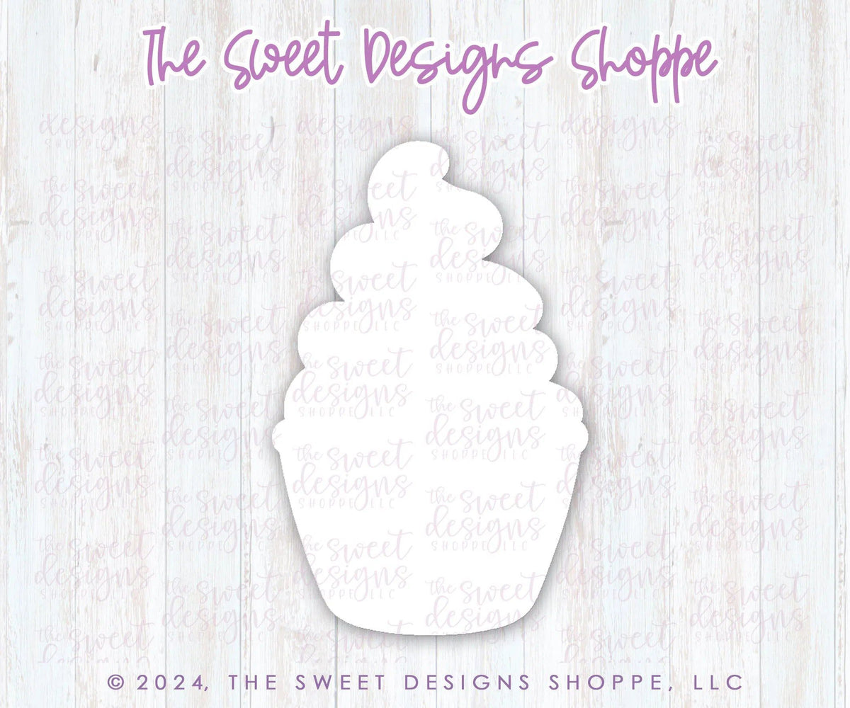 Cookie Cutters - Park Dole Whip - Cookie Cutter - The Sweet Designs Shoppe - TSDS - - ALL,Birthday,cone,Cookie Cutter,Food,Food & Beverages,Food and Beverage,Ice Cream,icecream,kids,mouse,Promocode,STL,Summer,Sweets,Theme Park,valentine,valentines