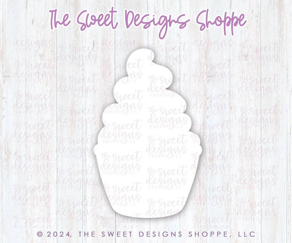Cookie Cutters - Park Dole Whip - Cookie Cutter - The Sweet Designs Shoppe - TSDS - - ALL,Birthday,cone,Cookie Cutter,Food,Food & Beverages,Food and Beverage,Ice Cream,icecream,kids,Promocode,Summer,Sweets,Theme Park,valentine,valentines