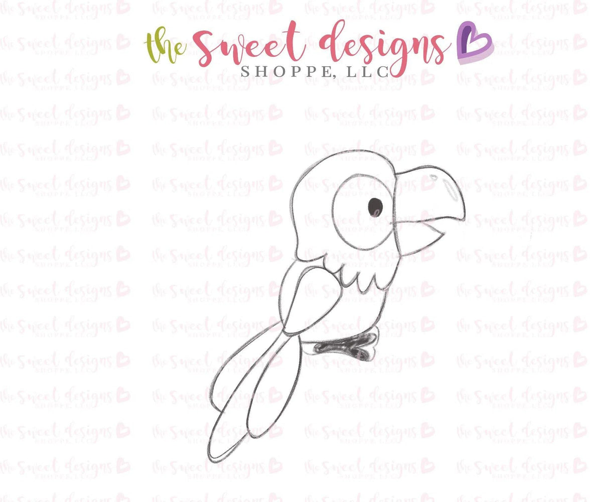 Cookie Cutters - Parrot - Cookie Cutter - The Sweet Designs Shoppe - TSDS - - ALL,Animal,Animals,beach,Cookie Cutter,Fantasy,Promocode,STL,summer,under the sea